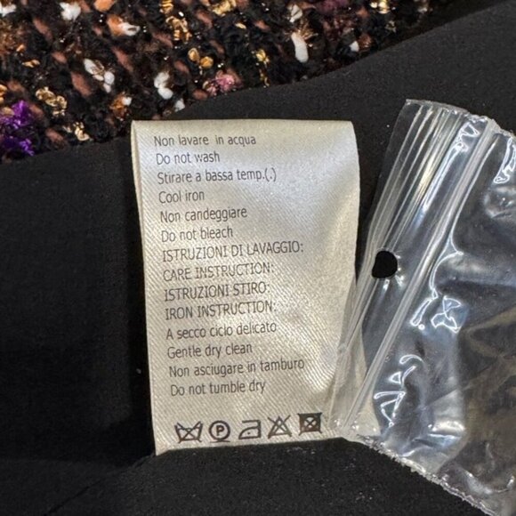 Giambattista Valli Multi-Color Tweed Short Jacket Wool Women 46/L MSRP $4500 - Picture 7 of 10